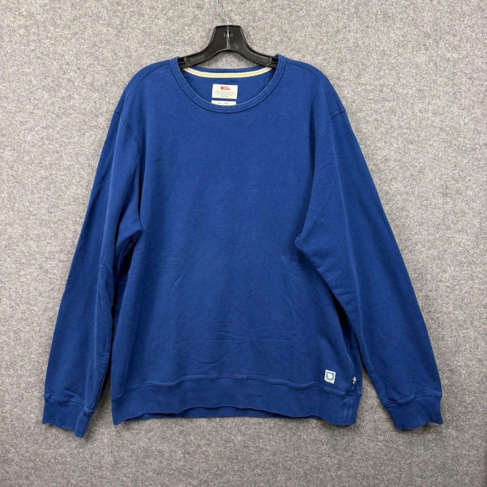 Fjallraven Greenland Sweatshirt Mens‎ XXXL Blue Cotton Crew Neck Pullover 81519